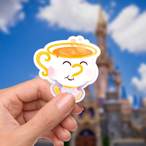 Chip, Beauty And The Beast Disney Gift Disneyy World Sticker Waterproof Disney Laptop, Disneying Theme Park Vacation, Castle Park Mouse