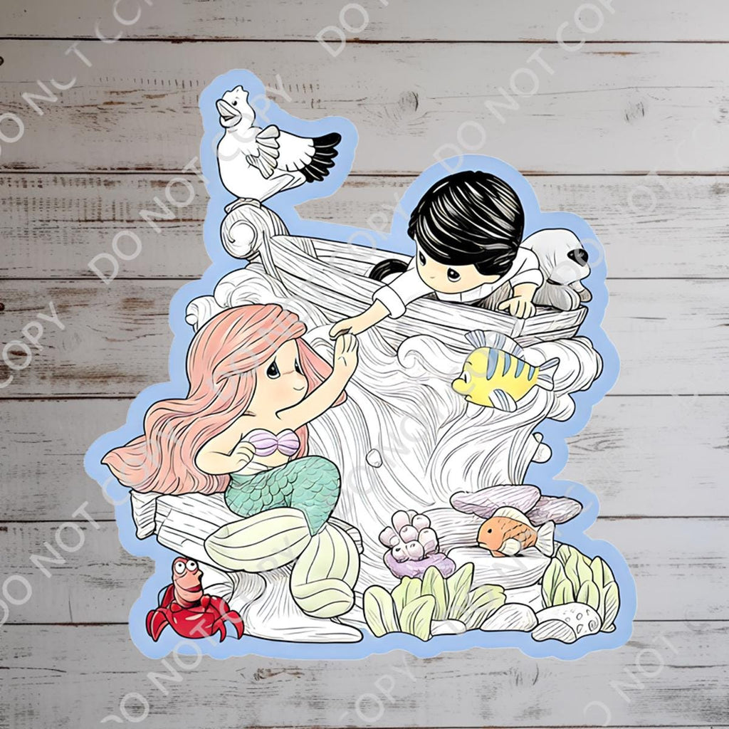 Little Mermaid Ariel Sticker: Waterproof Vinyl Decal