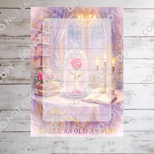 Beauty And The Beast  Memo Notepad 50 sheets bullet journal Disney planner paper scrapbook stationery notebook supplies