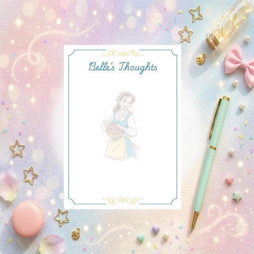 Beauty And The Beast  Memo Notepad 50 sheets bullet journal Disney planner paper scrapbook stationery notebook supplies