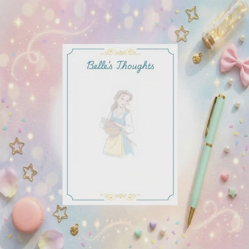 Beauty And The Beast  Memo Notepad 50 sheets bullet journal Disney planner paper scrapbook stationery notebook supplies